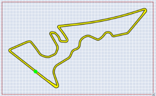 Image showing an example of the Circuit Outline filled in the selected colour.