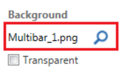 Screenshot of the Background setting with a selected filename highlighted.