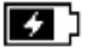 Charging battery status indicator.