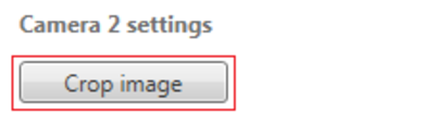 Screenshot of Camera 2 settings with Crop Image button highlighted.