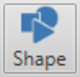 Screenshot of the Shape button.