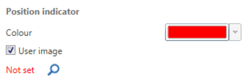 Screenshot of the Positional Indicator with the User Image setting ticked.