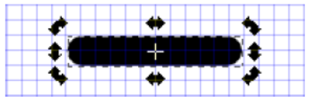 Screenshot of the line selected for rotation.