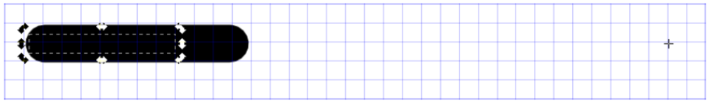 Screenshot of the line selected for rotation.