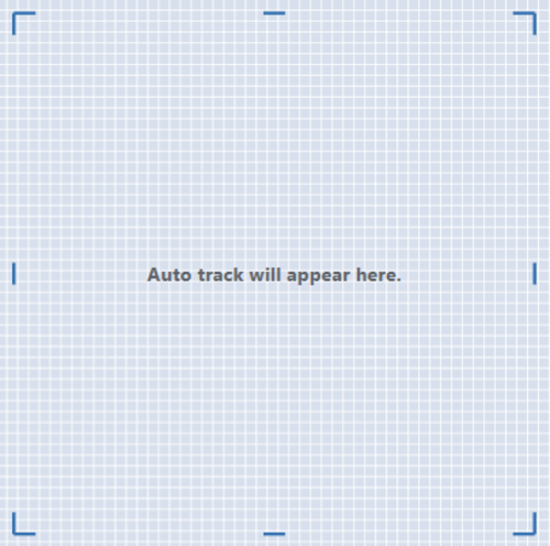 Screenshot of the grid with message stating "Auto track will appear here".