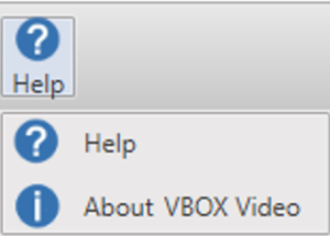 Screenshot of the Help Menu.