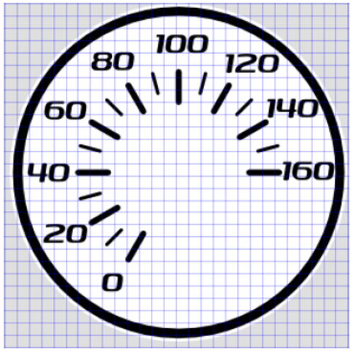 Image of the Gauge drawing with text.