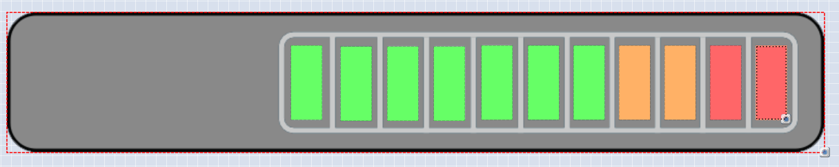 Screenshot of a Bar Graph with individual bars in multiple colours.