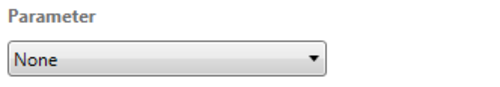 Screenshot of Parameter settings with None selected.