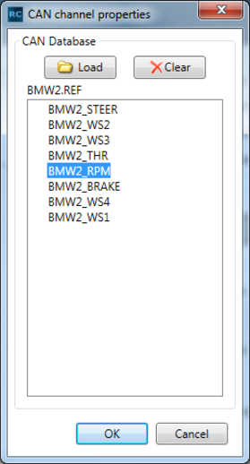 Screenshot of the Channel Properties window with a CAN channel selected.