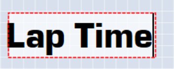 Image showing a label being edited.