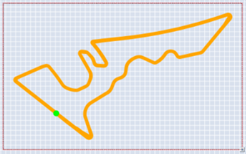 Image showing an example of the Circuit Outline filled in the selected colour.