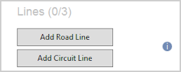 Cropped screenshot of the Lines area.