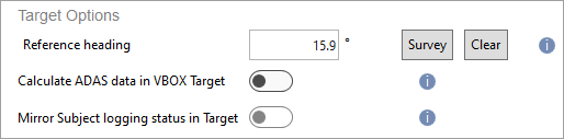 Screenshot of the Target Options area.