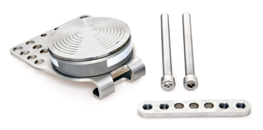 Photograph of the Pedal Force Sensor and fixings.