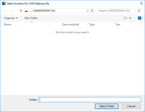 CAN Gateway File Save