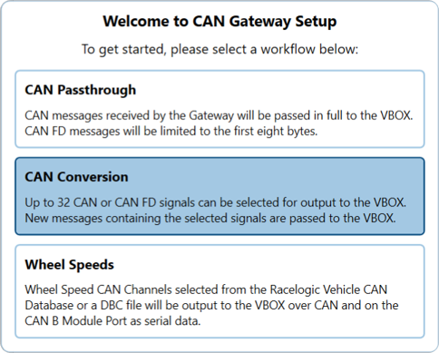CAN Gateway Config CAN Conversion Hover