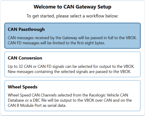CAN Gateway Config CAN Passthrough Hover