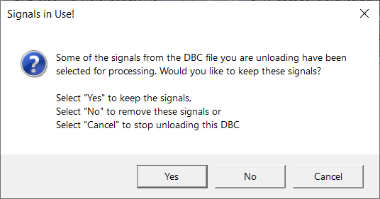 CAN Gateway Config Warning