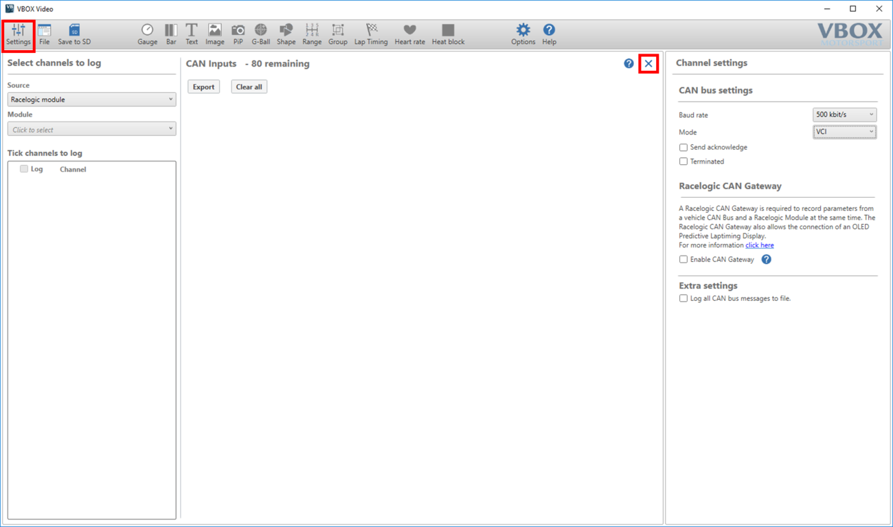 Screenshot of the CAN Overview.