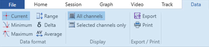 CTW Data Menu