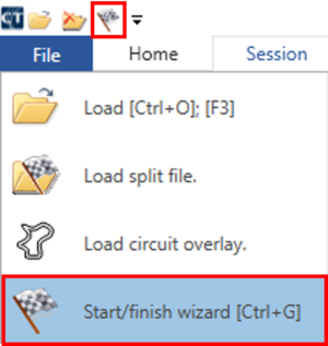 CTW Start Finish Wizard Button