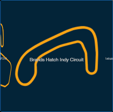 Screenshot of a Track Layout Option - Brands Hatch Indy Circuit.