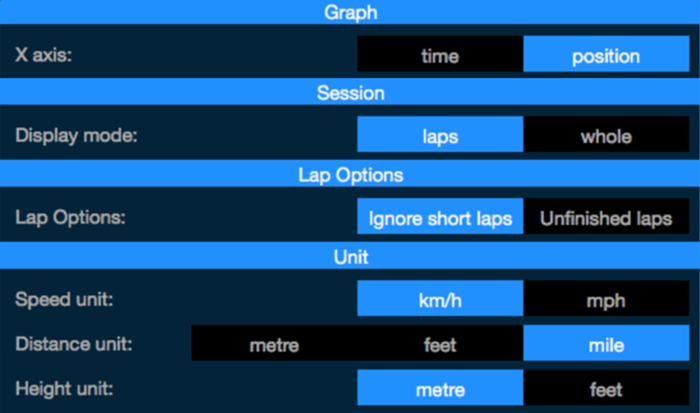 Screenshot of the Settings menu.