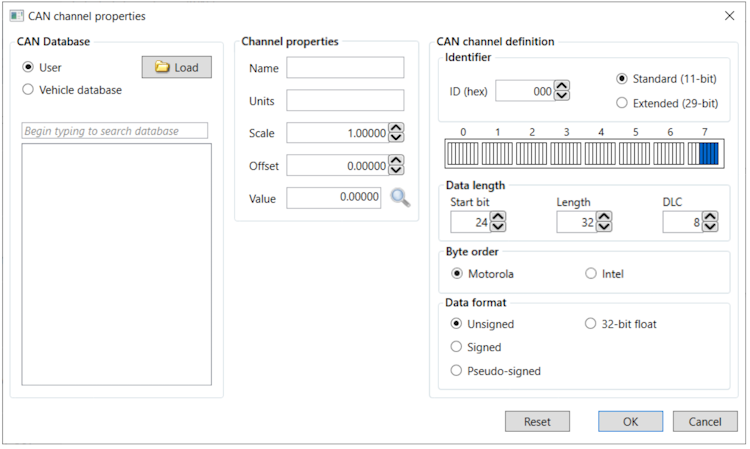 Channel Config Menu_CAN channel properties
