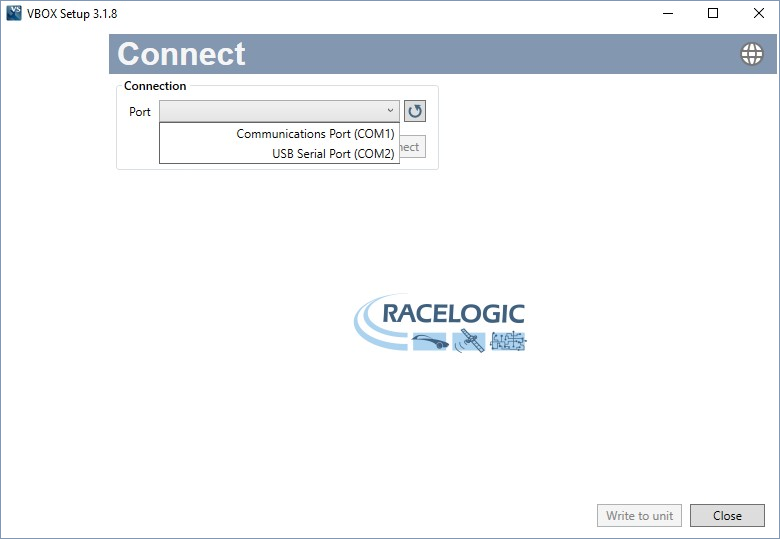 Connection Screen with outline