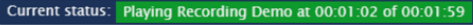 Playing status.