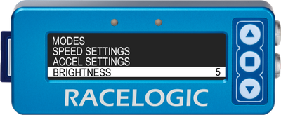 Display Menu - Brightness Highlighted