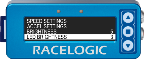 Display Menu - LED Brightness Highlighted