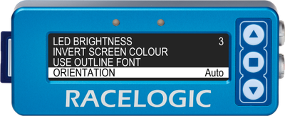 Display Menu - Orientation Highlighted