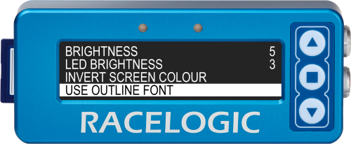 Display Menu - Use Outline Font Highlighted