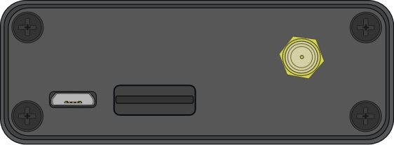 Drawing of the top of the NTRIP Modem