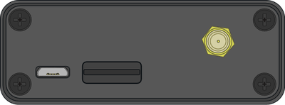 Drawing of the top of the NTRIP Modem