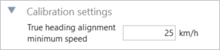 Cropped screenshot of the Calibration Settings.