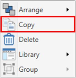 Screenshot of the right-click menu with Copy highlighted.