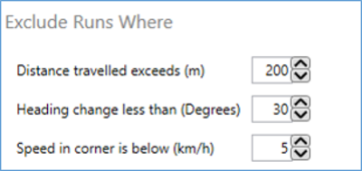 Exclude Runs Settings