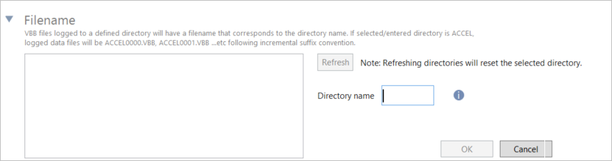 Cropped screenshot of the Filename area. 