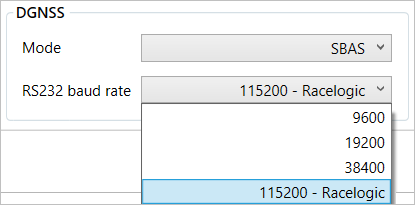 GNSS - DGNSS Mode - Baud Rate