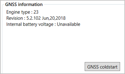 Cropped screenshot of the GNSS Information area.