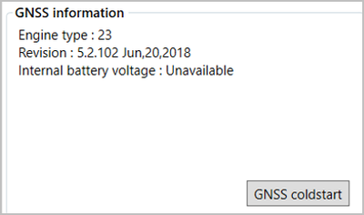 Cropped screenshot of the GNSS Information area.