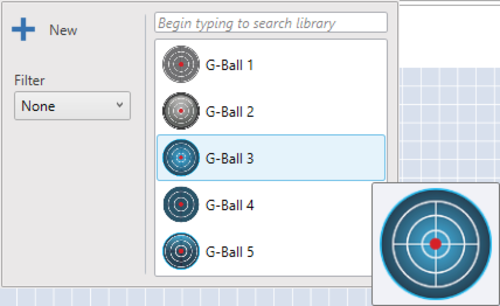 Screenshot of the G-Ball menu.