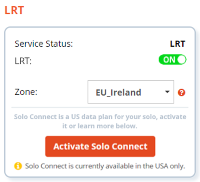 Screenshot of the LiveU LRT encoder.