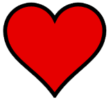 GIF showing a flashing red heart icon.
