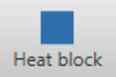 Screenshot of the Heat Block button.