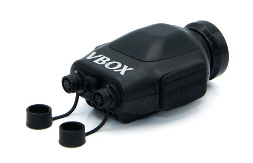 Photograph of the rear view of a VBOX HD Lite unit.