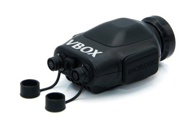 Photograph of the rear view of a VBOX HD Lite unit.